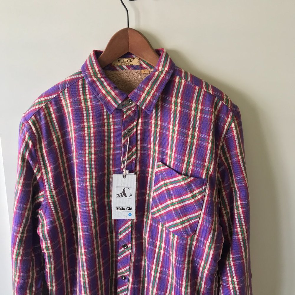 NWT Mens Fleece-Lined Shirt Jacket S-M
